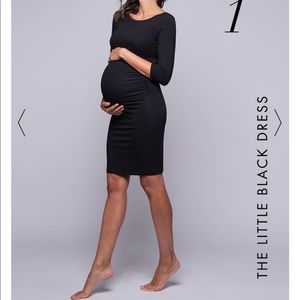 Seraphine Maternity Black Dress